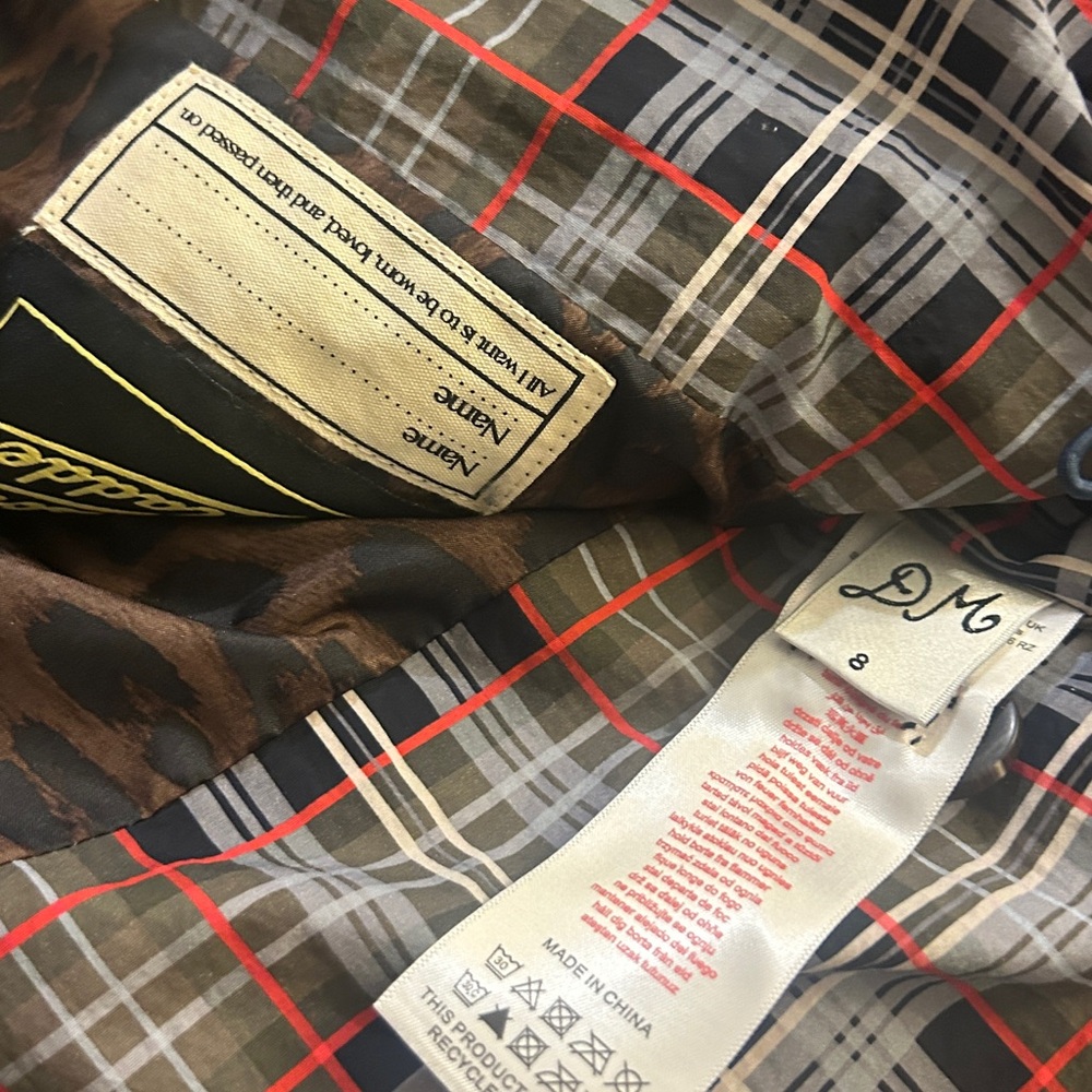 Plaid Puffer Bomber Jacket with Scarf Hood - Brown/Gray - Picture 9 of 16